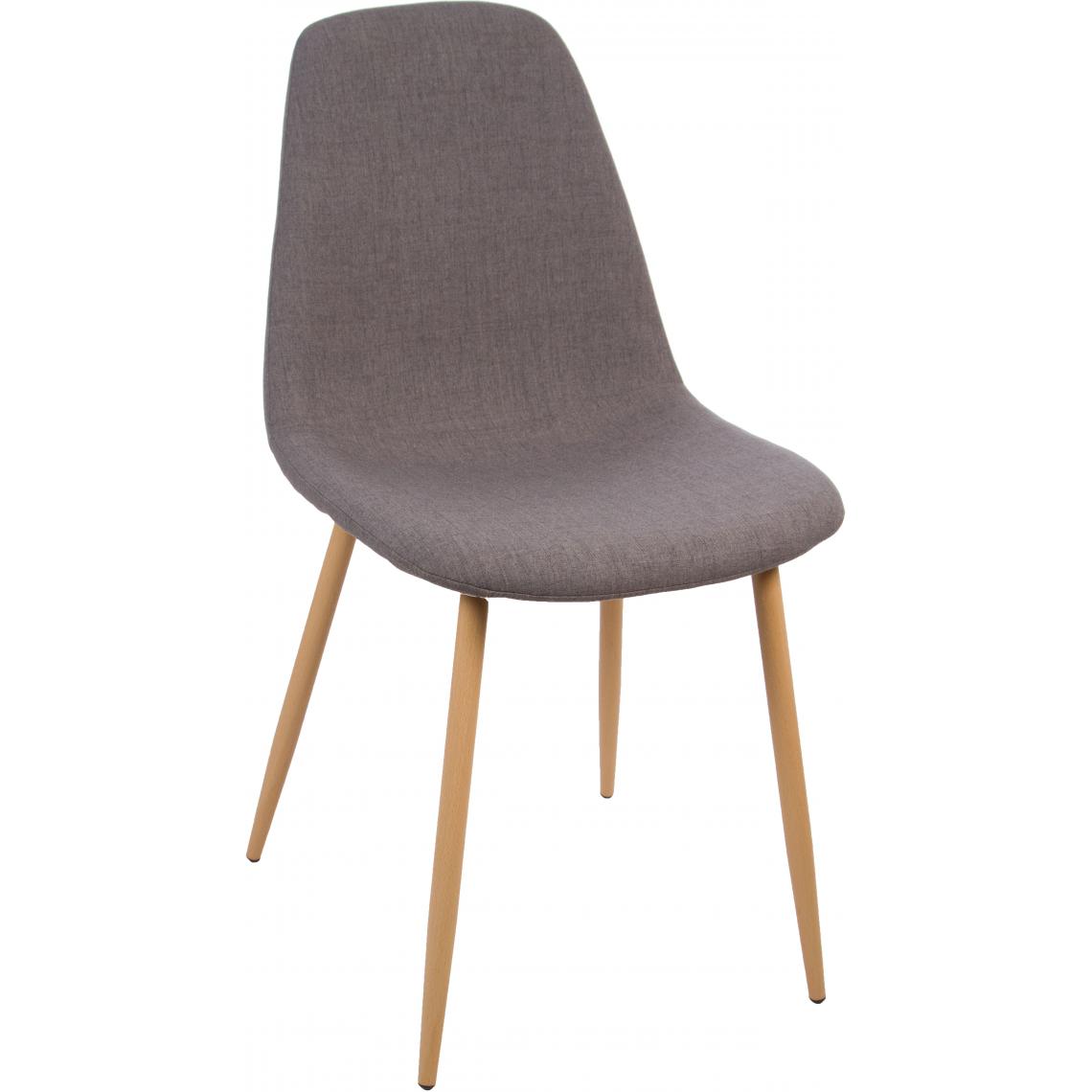 3S. x Home - Chaise Scandinave Grise OKA - Chaises