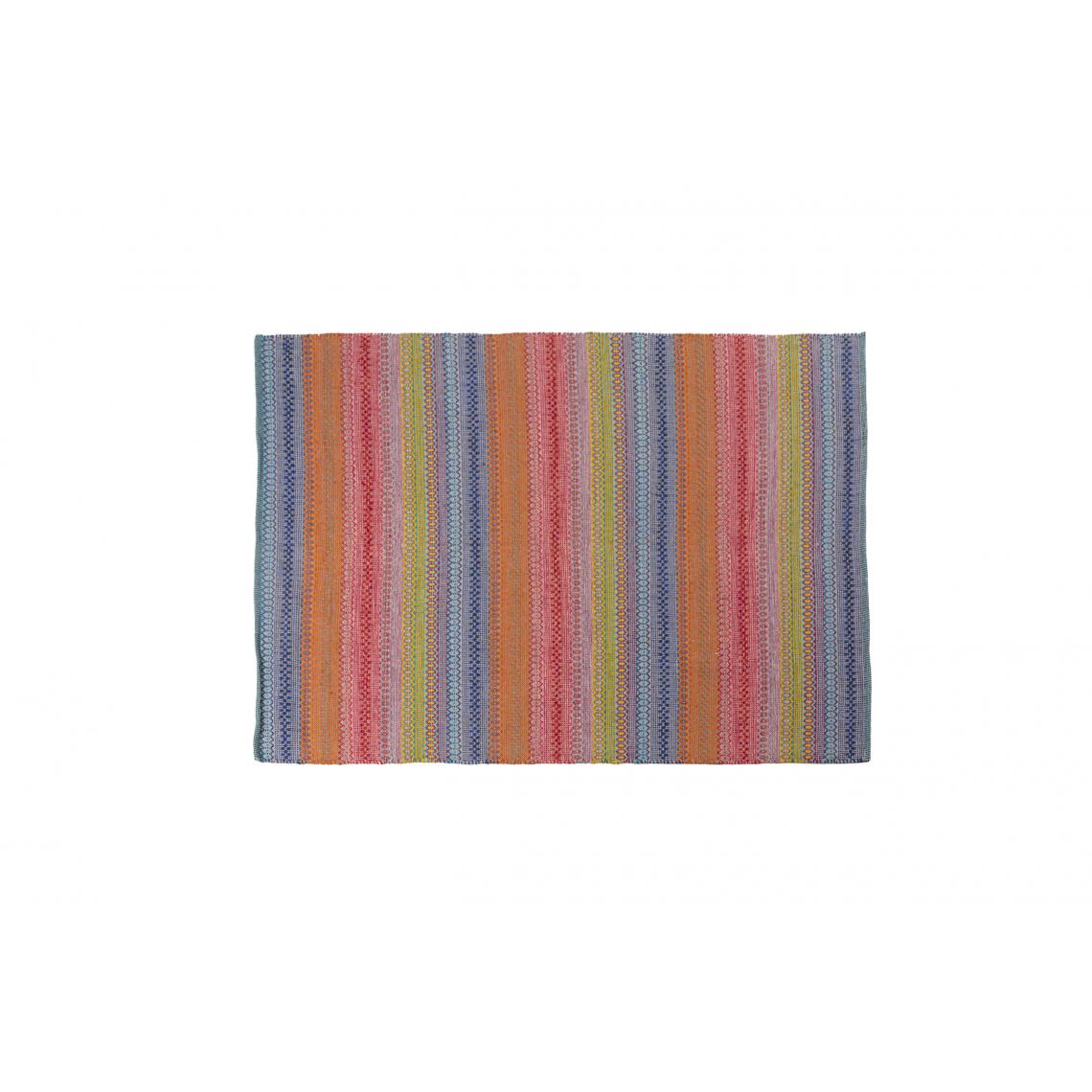 Alter - Tapis moderne Cleveland, style kilim, 100% coton, multicolore, 200x140cm - Tapis