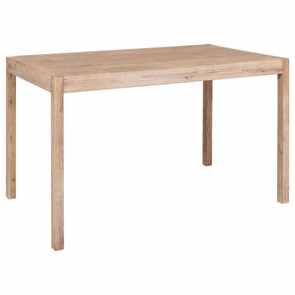 Helloshop26 - Table de salon salle à manger design 120 cm bois d'acacia massif 0902139 - Tables à manger