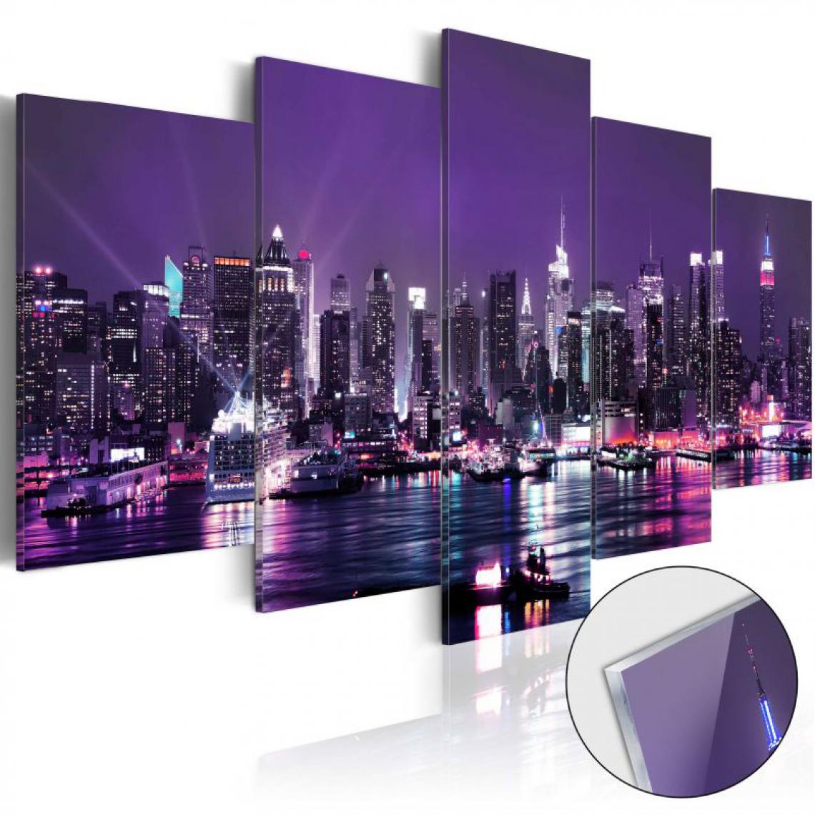 Artgeist - Tableau sur verre acrylique - Purple Sky [Glass] .Taille : 100x50 - Tableaux, peintures