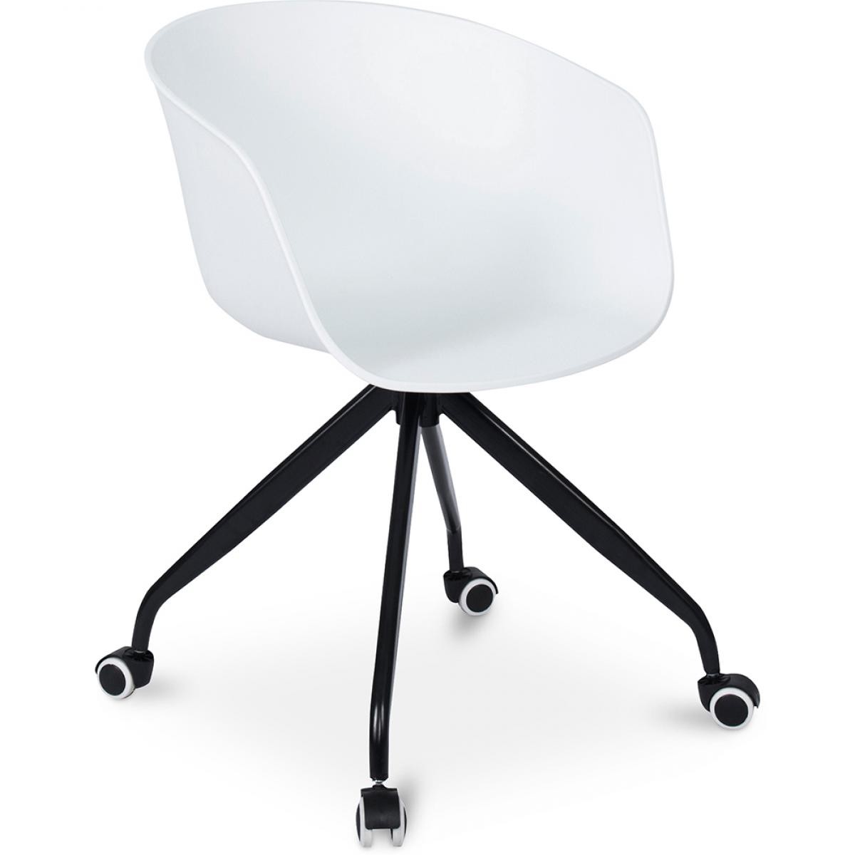 Privatefloor - Chaise de bureau design avec roues - Chaises