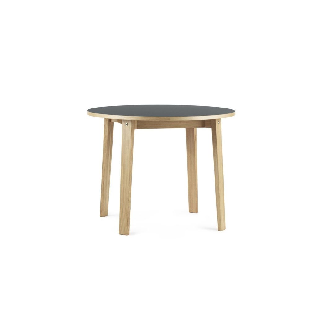 Normann Copenhagen - Table Slice Linoléum - Ø 95 cm - gris foncé - Tables à manger
