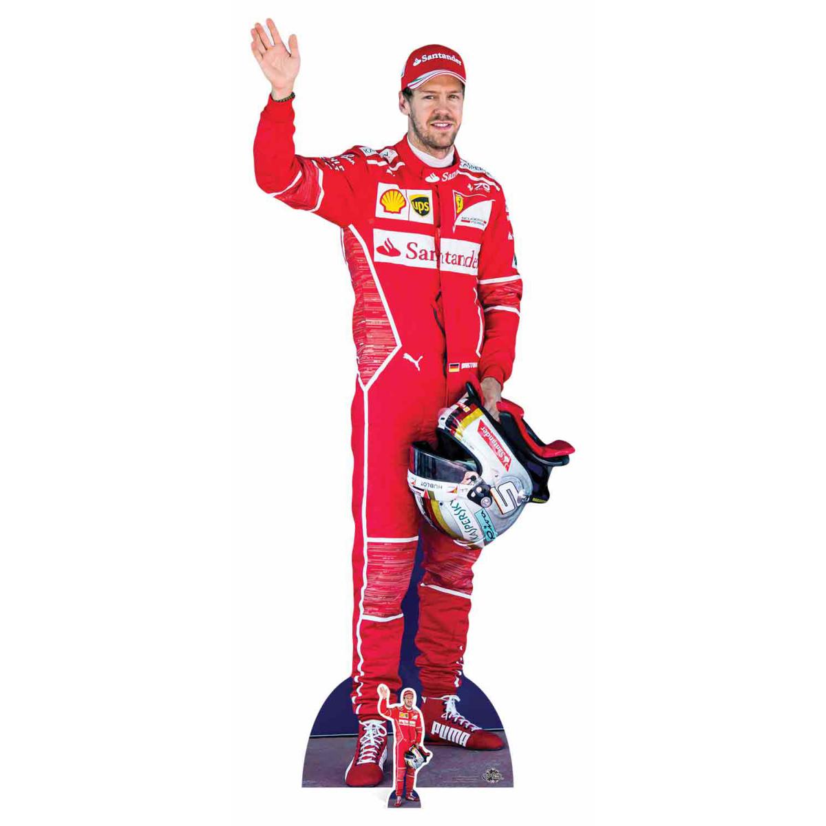 Star Cutouts - Figurine en carton taille reelle Sebastian Vettel Red 183cm - Statues