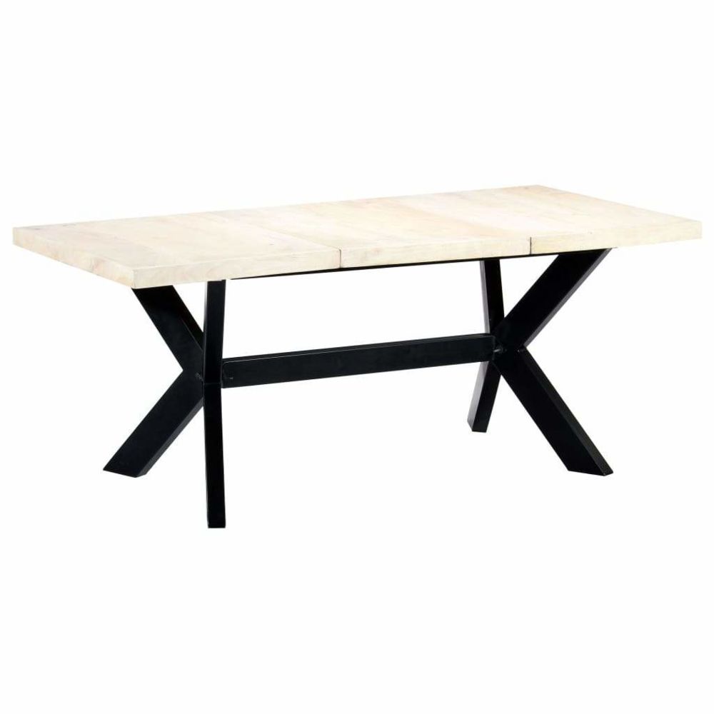 Helloshop26 - Table de salon salle à manger dîner design 180 cm bois de manguier massif 0902245 - Tables à manger