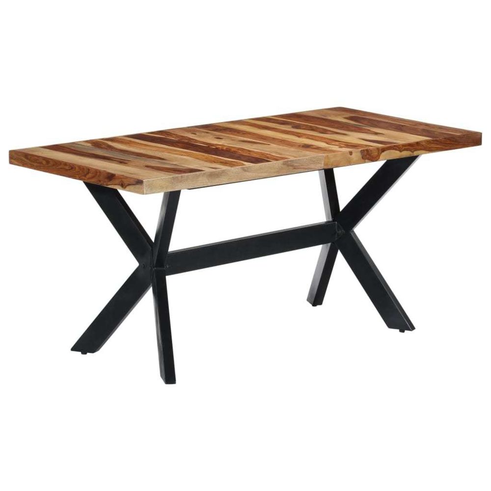 Vidaxl - vidaXL Table de salle à manger 160x80x75 cm Bois de Sesham massif - Tables à manger