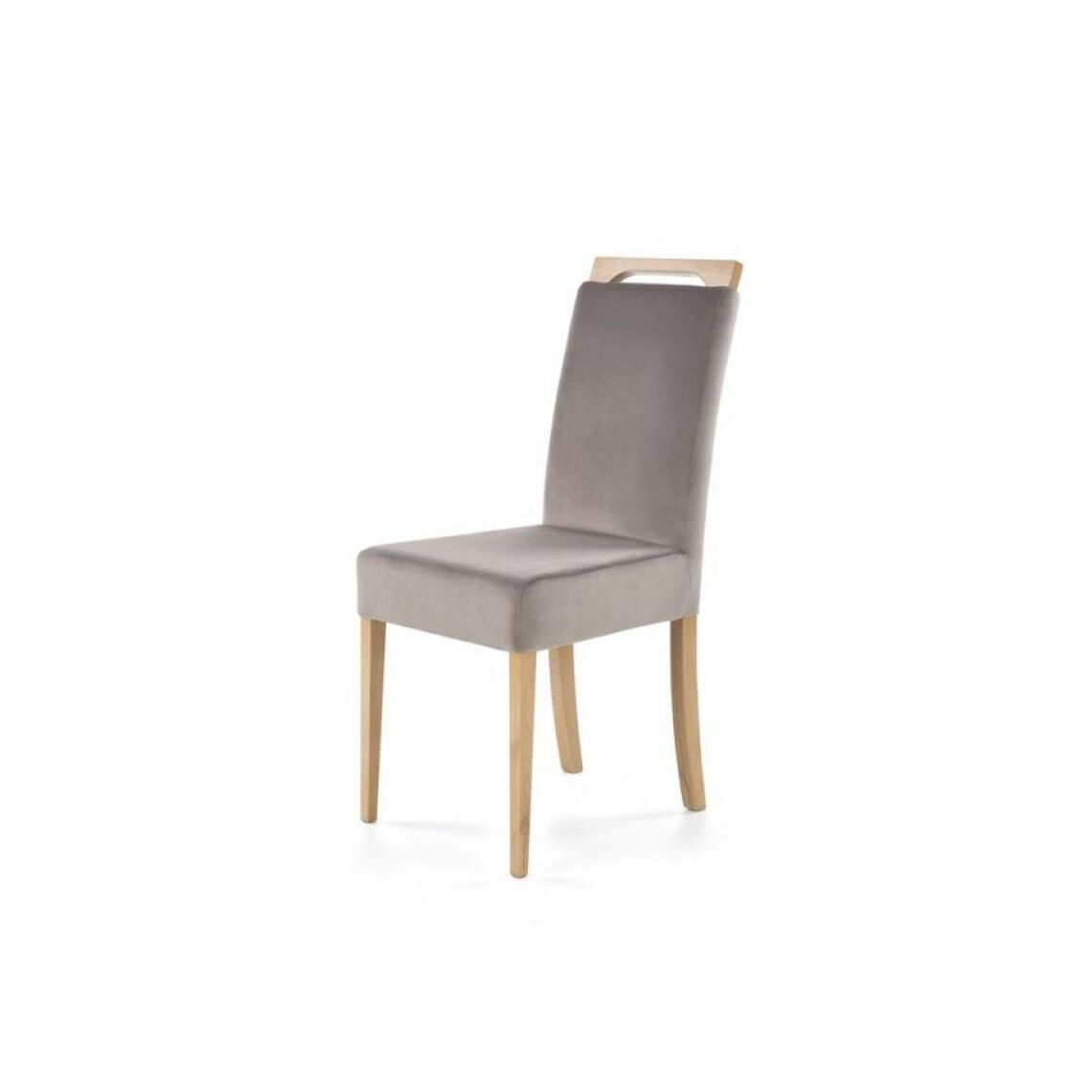 Hucoco - CLARTON - Chaise style moderne salon/salle à manger - 97x58x42 cm - Avec poignée - Gris - Chaises