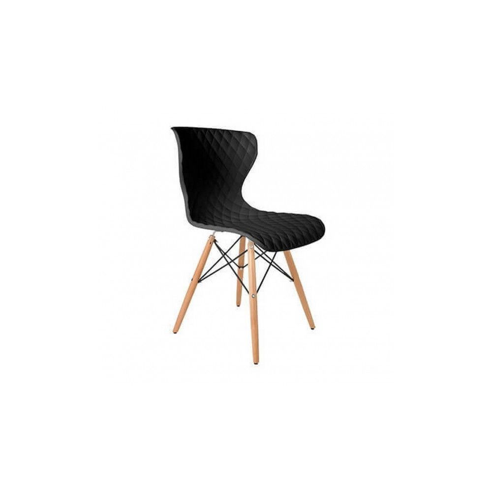 Mathi Design - CAPITONE - Chaise design pieds en bois - Chaises