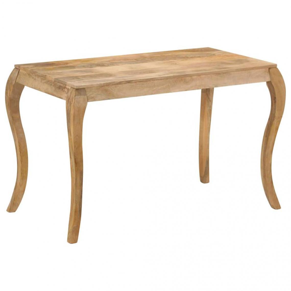 Helloshop26 - Table de salon salle à manger design 118 cm bois de manguier massif 0902129 - Tables à manger