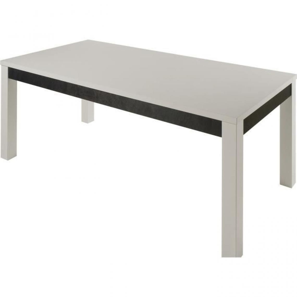 Cstore - Table rectangle L 190 cm - Structure en panneau de particule épaisseur de 18mm - Blanc et gris - Cooper - Tables à manger