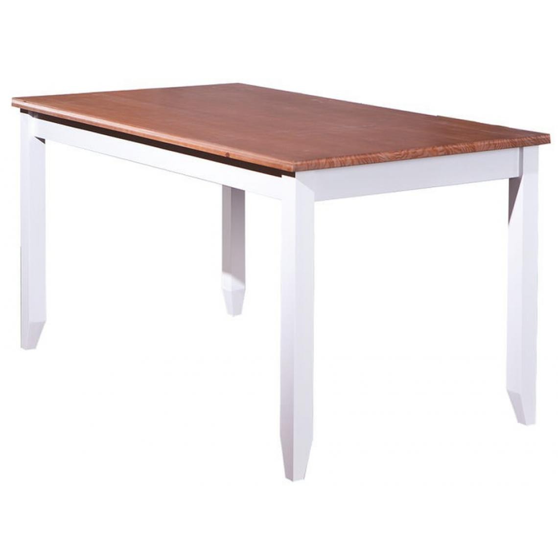 Pegane - Table à manger en bois massif - Dim : L 160 x P 90 x H 80 cm - Tables à manger