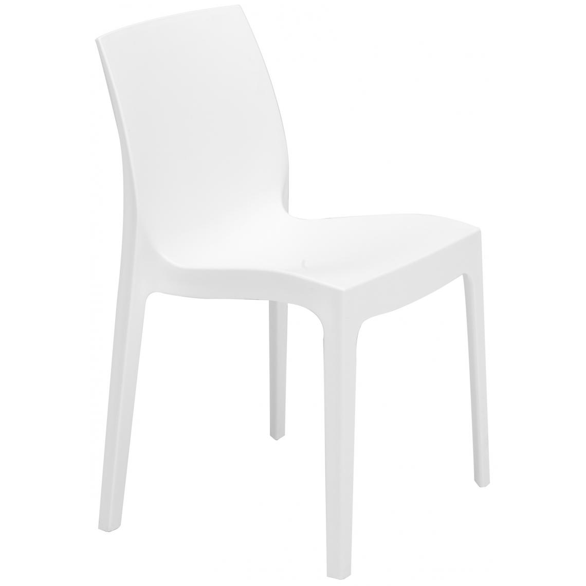 3S. x Home - Chaise Design Blanche ISTANBUL - Chaises