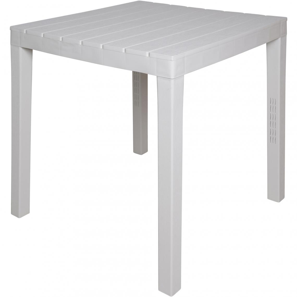 Alter - Table carrée modulable, Made in Italy, 78 x78x72 cm, couleur Blanc - Tables à manger