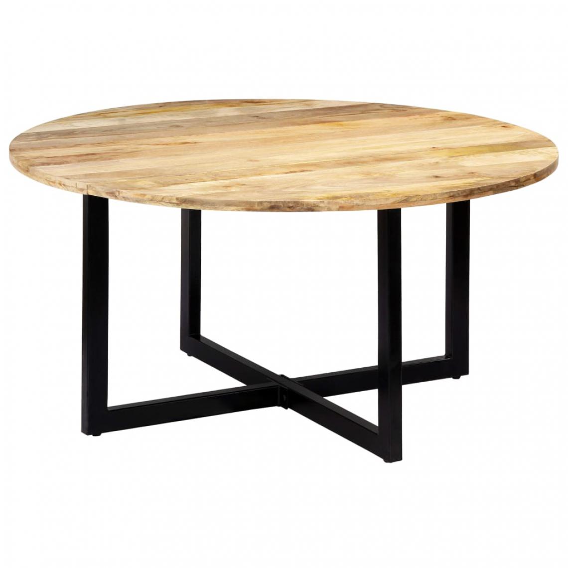 Chunhelife - Table de salle à manger 150x73 cm Bois de manguier solide - Tables à manger