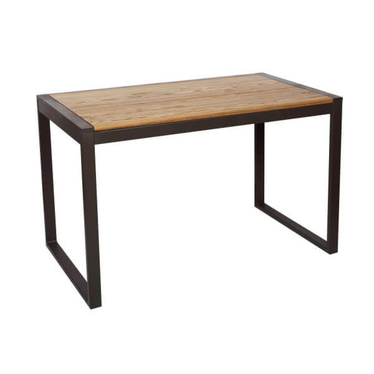 Mathi Design - NEVADA - Table repas 120 cm bois massif naturel - Tables à manger