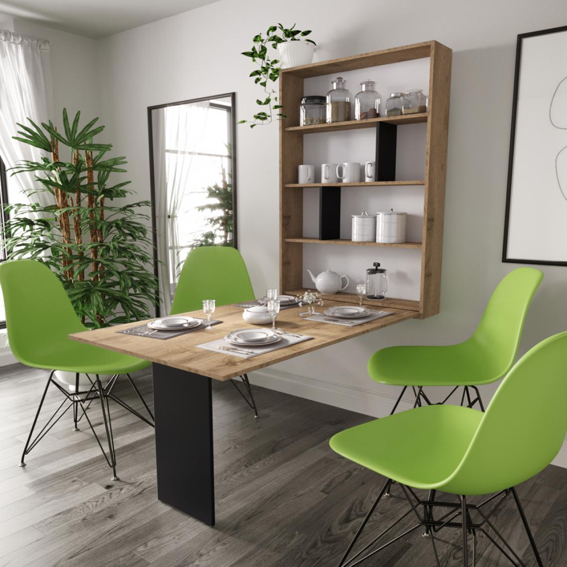 Selsey - Table extensible - ESPIGO - 130x80 cm - chêne wotan - style moderne - Tables à manger