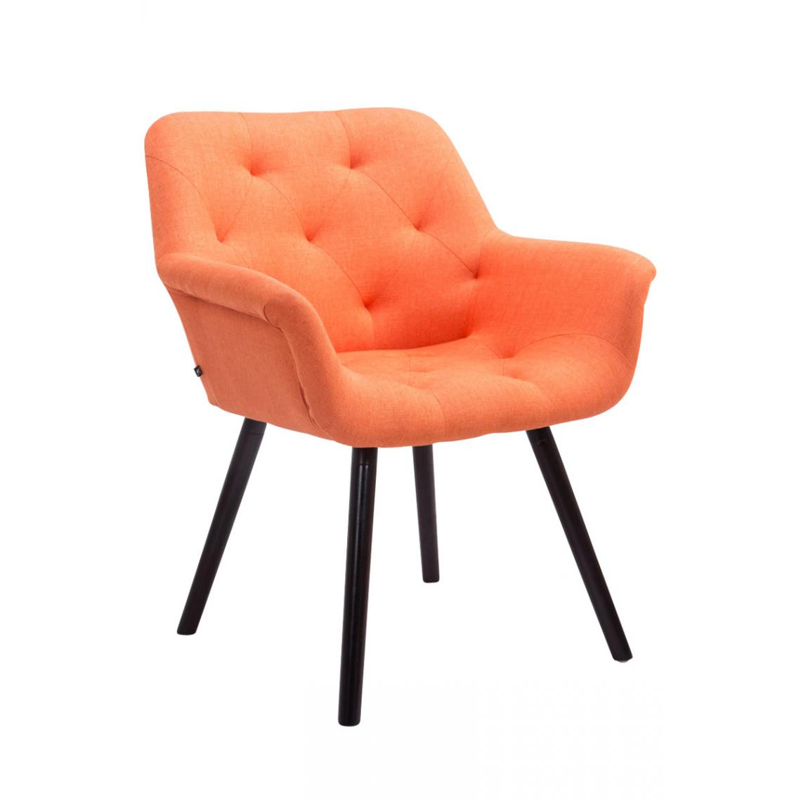 Icaverne - sublime Chaise visiteur collection Khartoum tissu café couleur Orange - Chaises