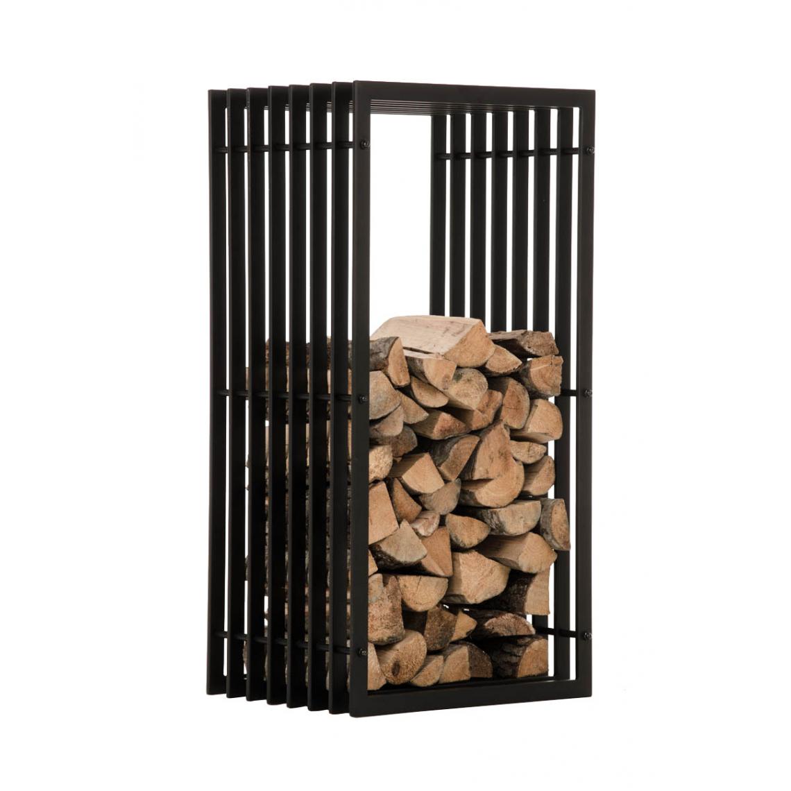 Icaverne - Esthetique Support à bois selection Damas 40x50x100 couleur noir mat - Chaises