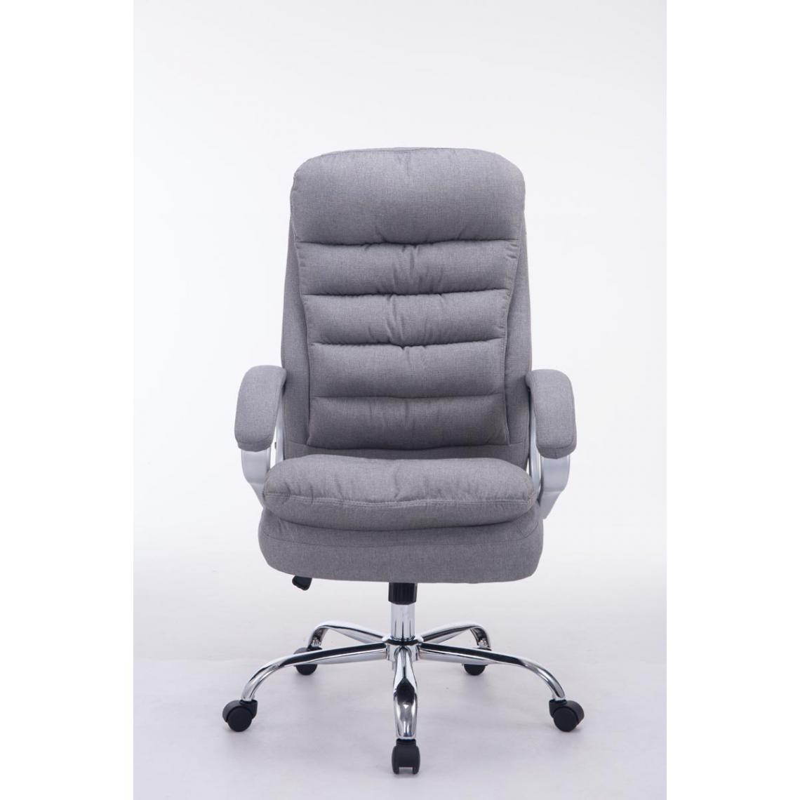 Icaverne - Chic Chaise de bureau reference Budapest Vancouver tissu couleur gris - Chaises