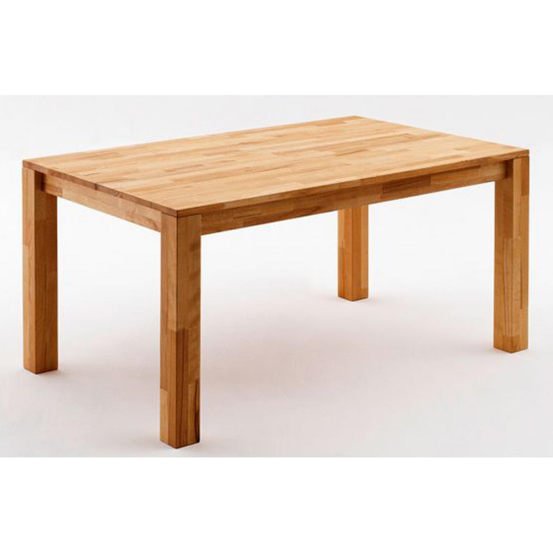Pegane - Table de salle à manger en chêne sauvage huilé - L.140 x H.77 x P.80 cm - Tables à manger