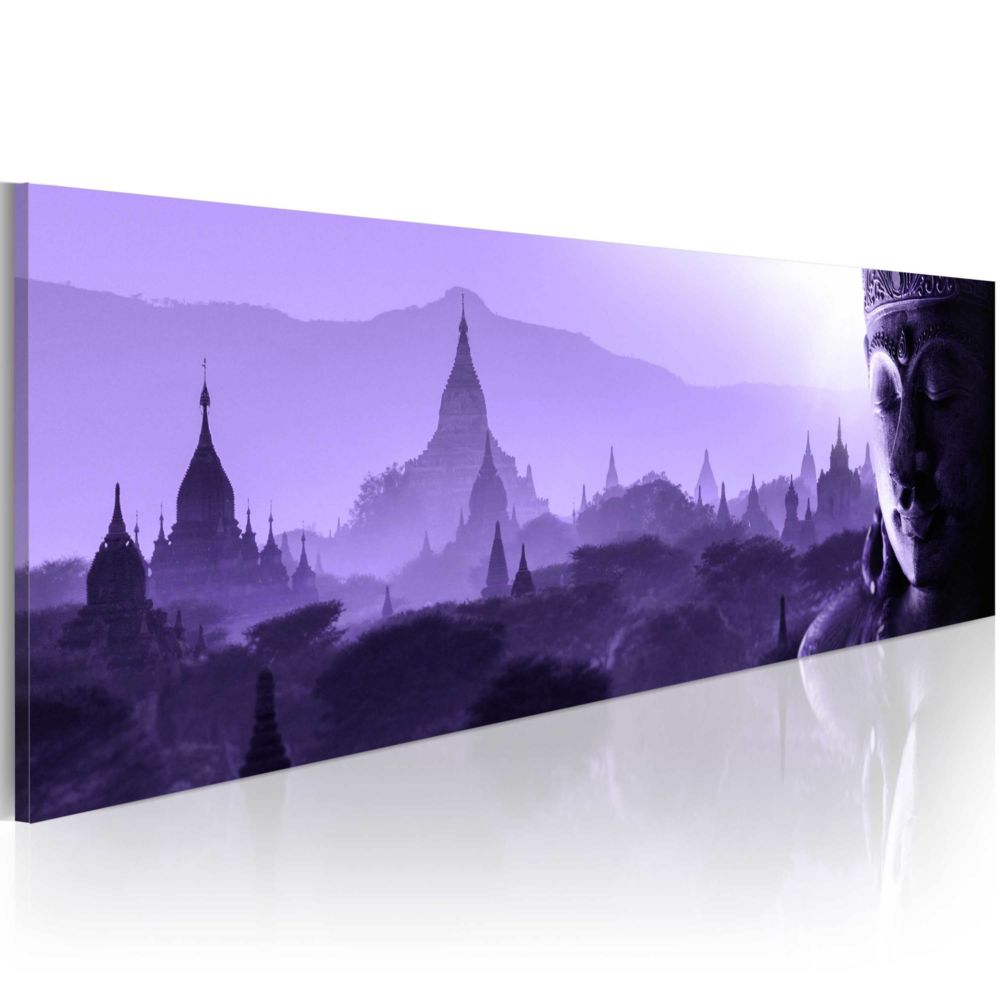 Artgeist - Tableau - Purple Zen 150x50 - Tableaux, peintures