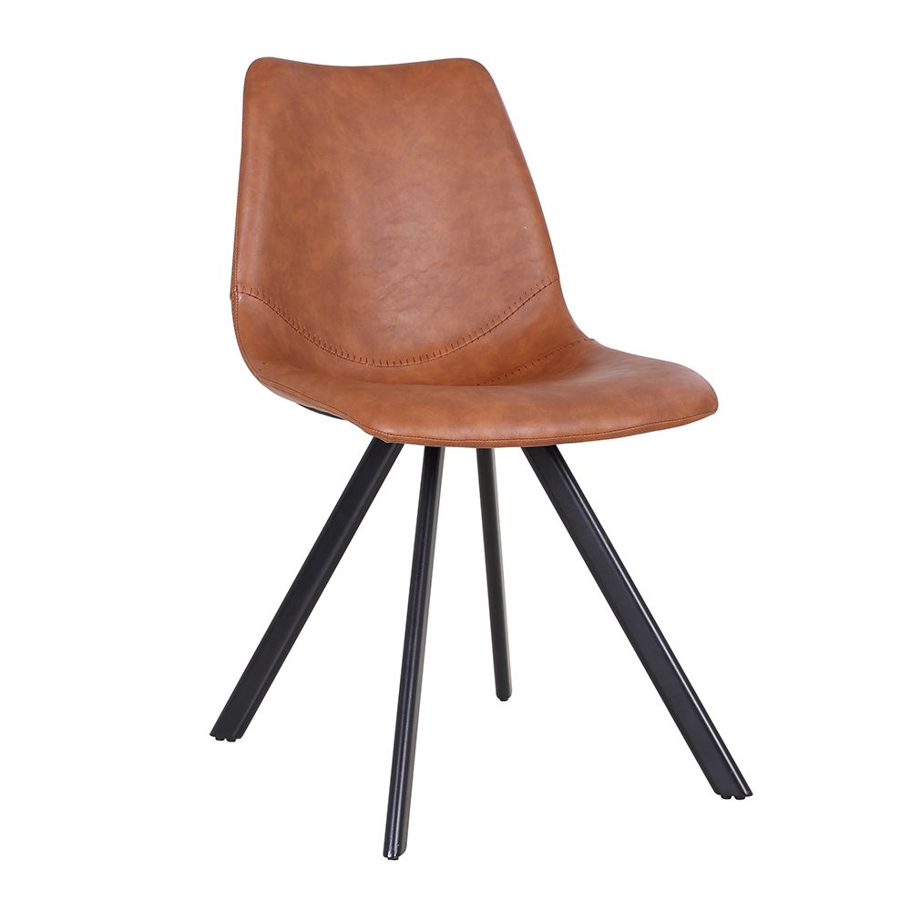 Nouvomeuble - Chaise marron clair moderne EMO (lot de 2) - Chaises
