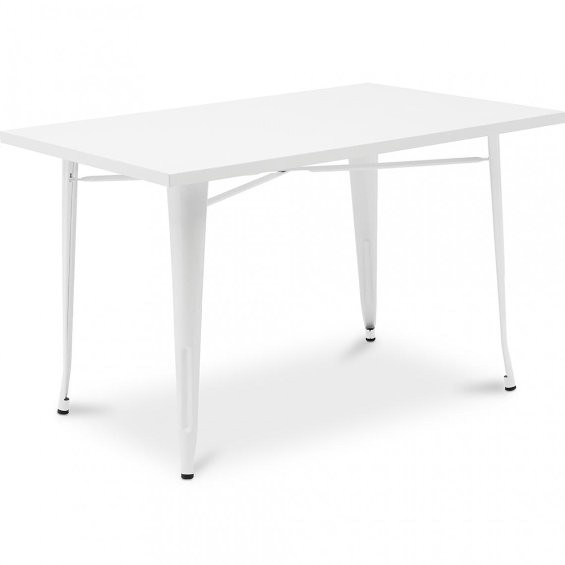 Iconik Interior - Table de bar Stylix Design Industriel en Métal - 120 cm - Nouvelle édition - Tables à manger