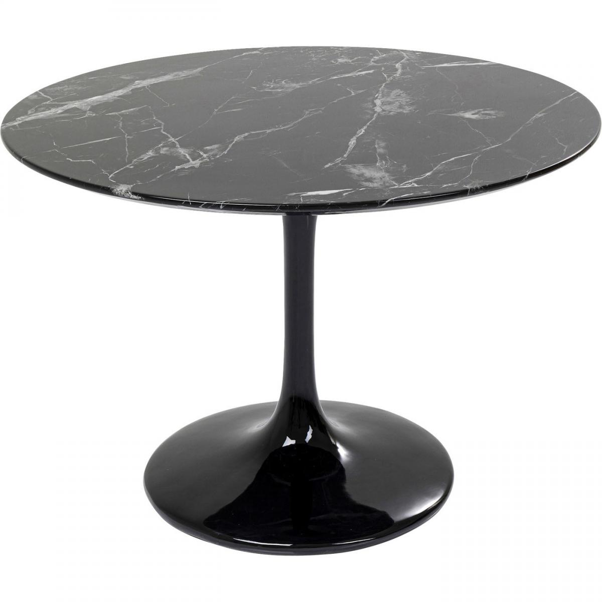Karedesign - Table Solo 110cm effet marbre noir Kare Design - Tables à manger