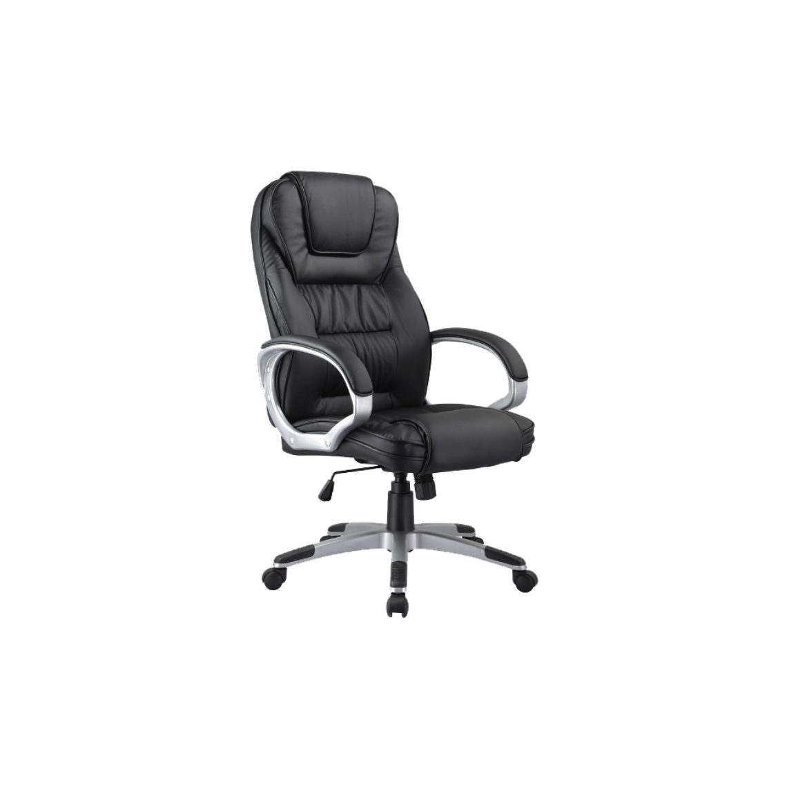 Ac-Deco - Chaise de bureau à roulettes - Q031 - 64 x 48 x 112 cm - Noir - Chaises