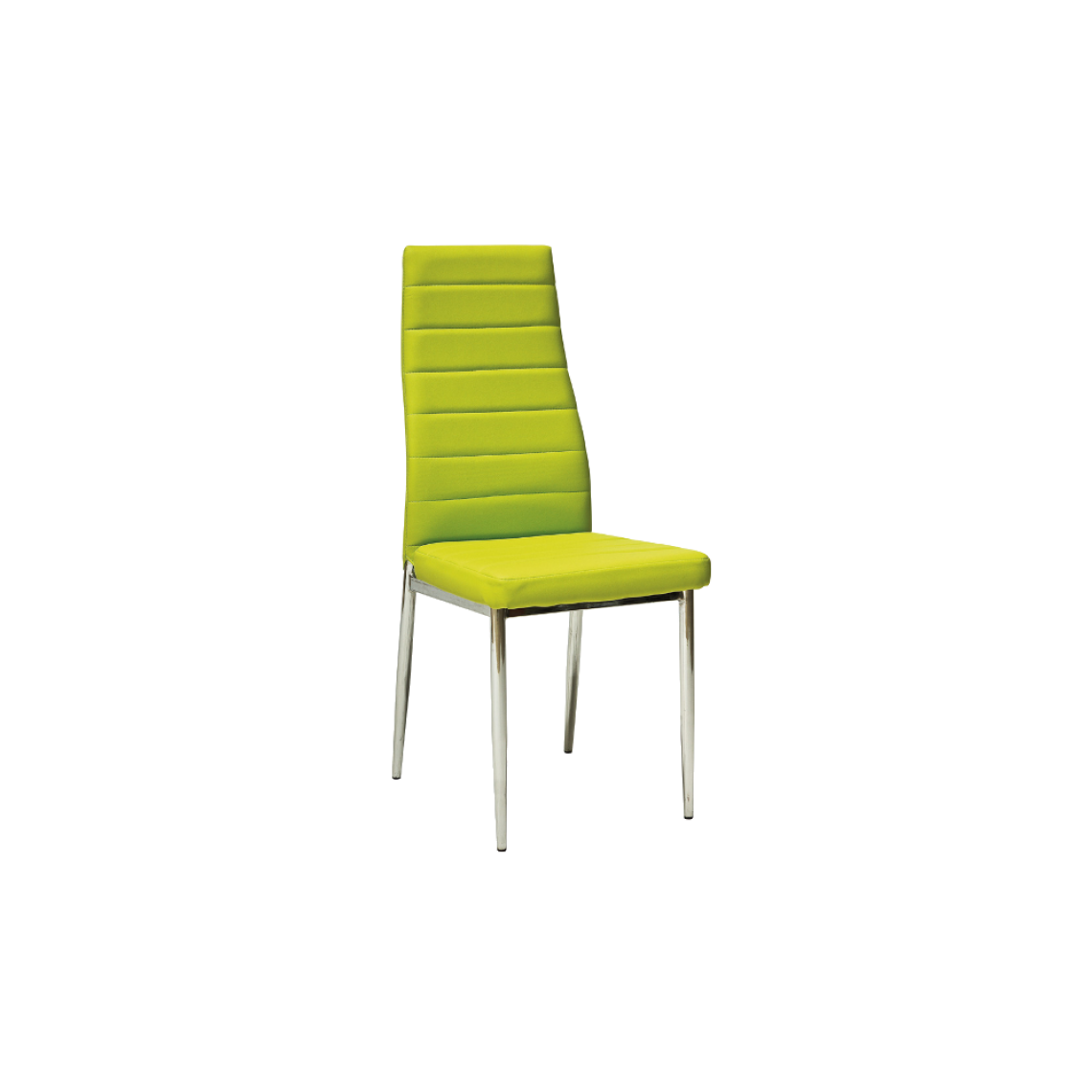 Ac-Deco - Chaise moderne - H261 - 40 x 38 x 96 cm - Cadre chromé - Vert - Chaises