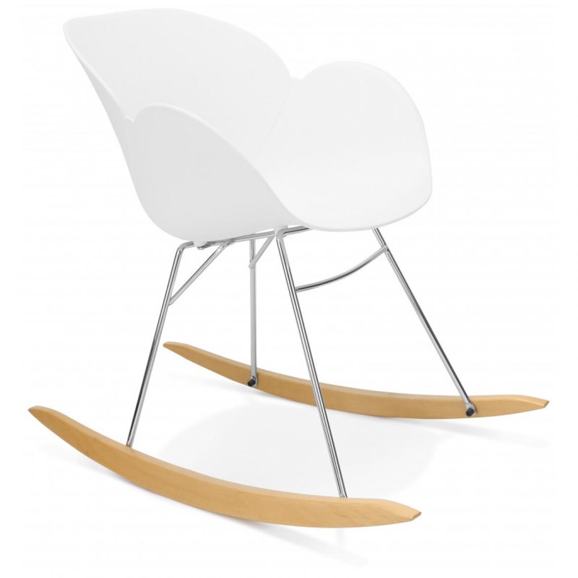 Kokoon Design - Rocking chair "knebel" kokoon - blanc - Chaises