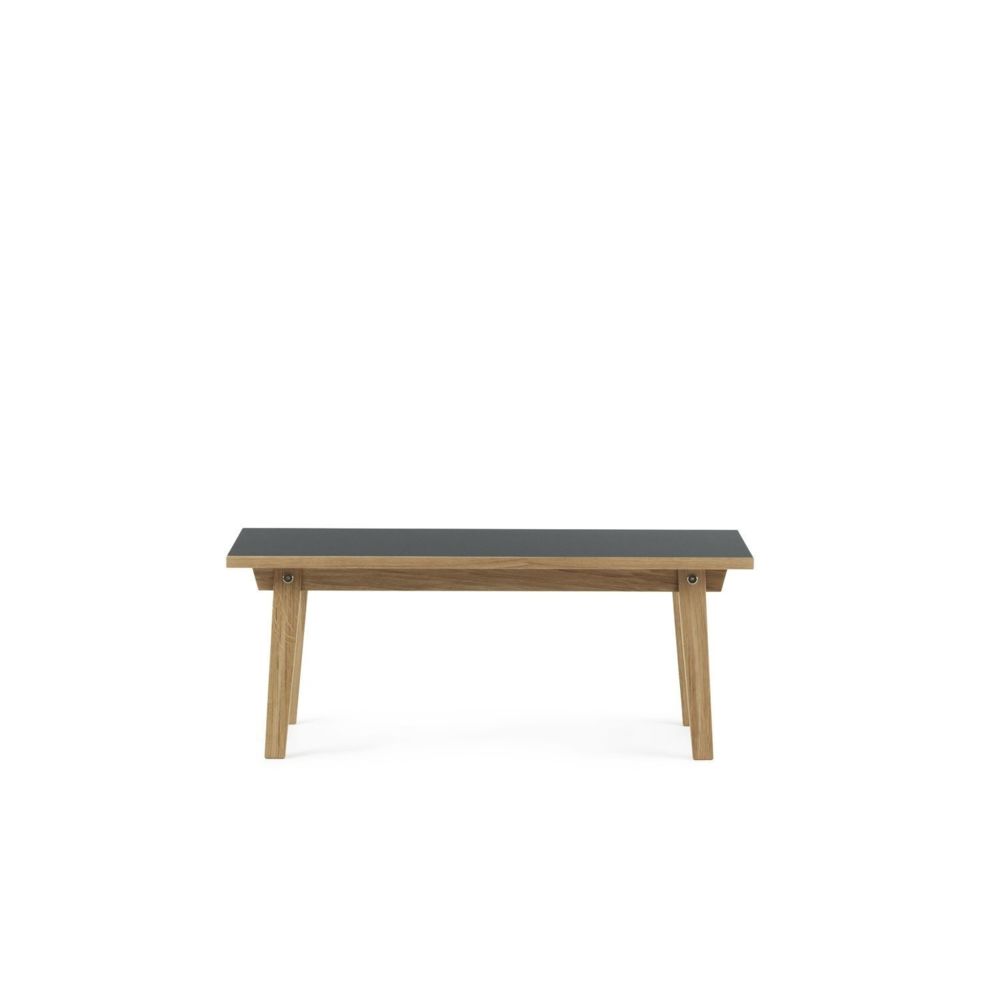 Normann Copenhagen - Table Slice Linoléum - L: 160 cm - gris foncé - Tables à manger