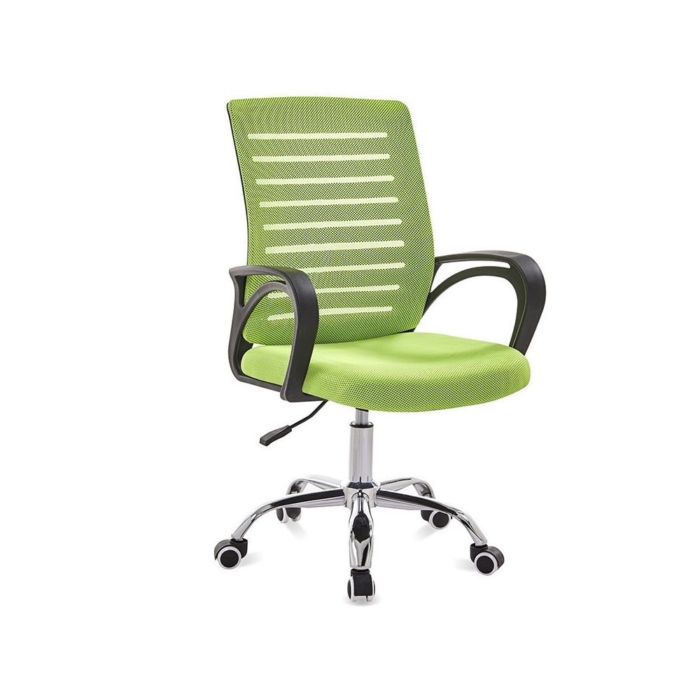 Wewoo - 9050 chaise d'ordinateur de bureau de retour à la maison confortable noir cadre simple de vert - Chaises