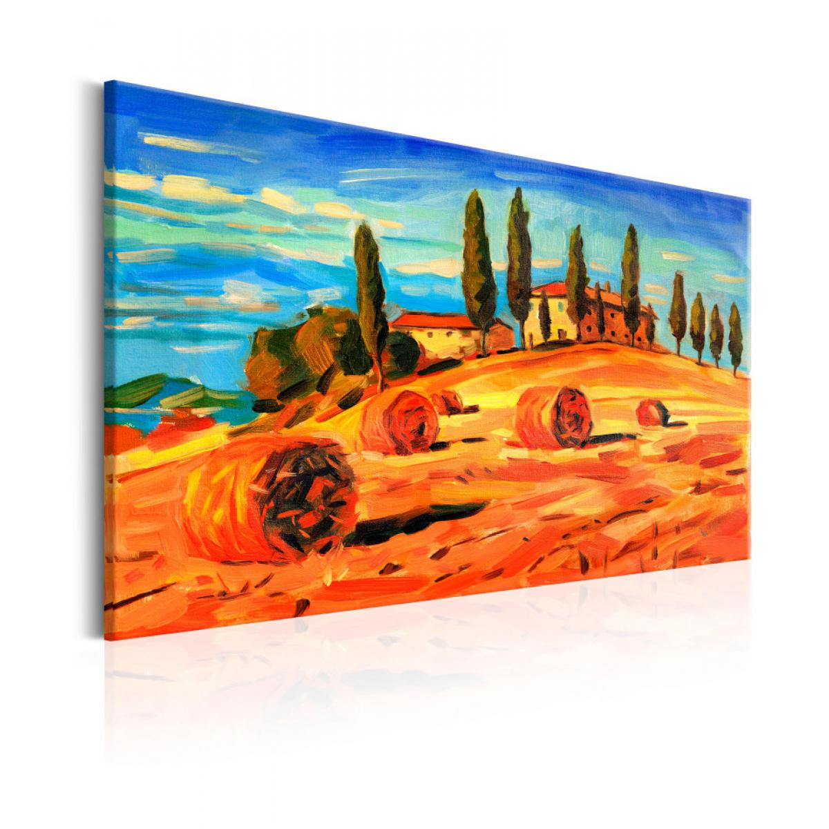Artgeist - Tableau - August in Tuscany 60x40 - Tableaux, peintures