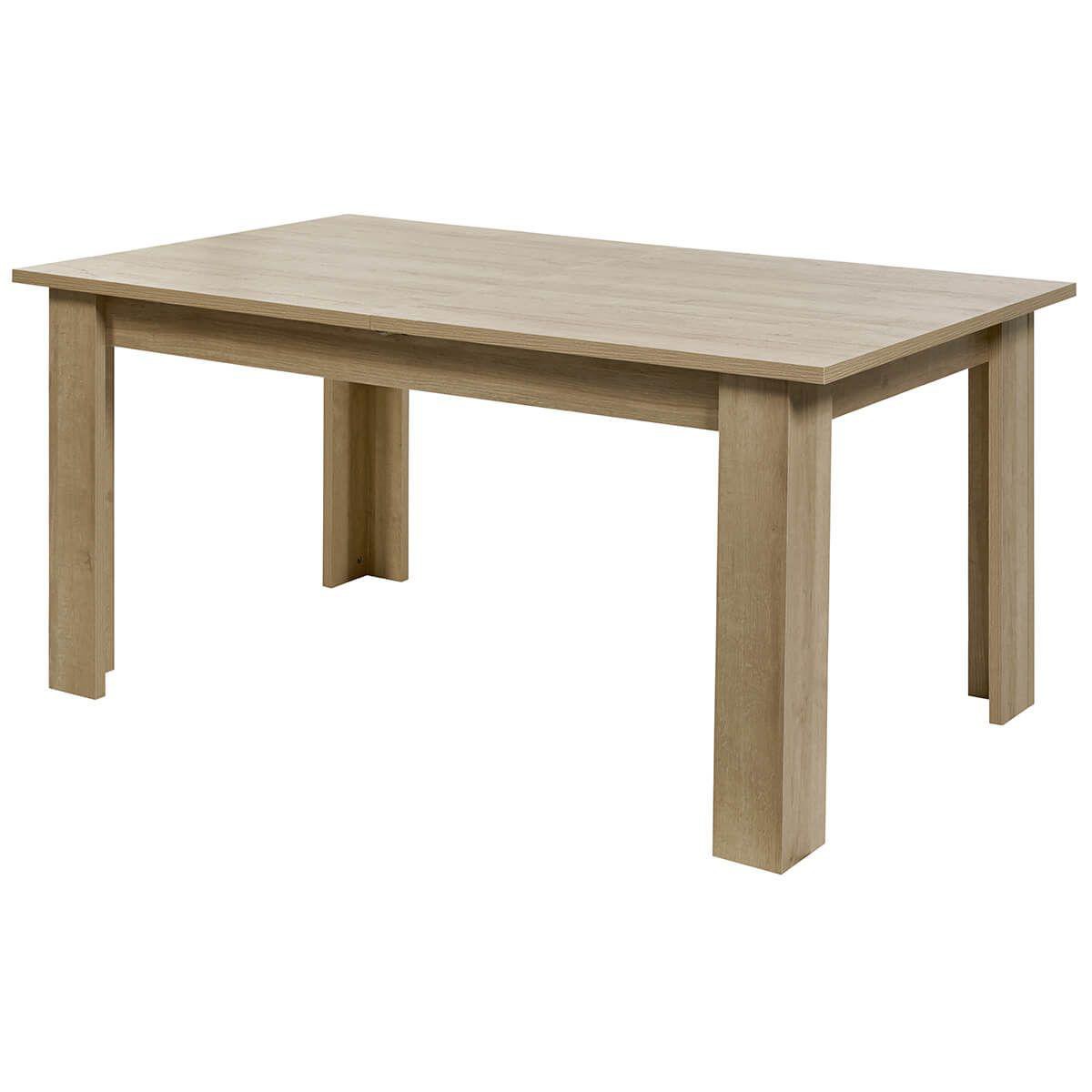 Altobuy - IRIS - Table Rectangulaire Allongeable Imitation Bois - Tables à manger