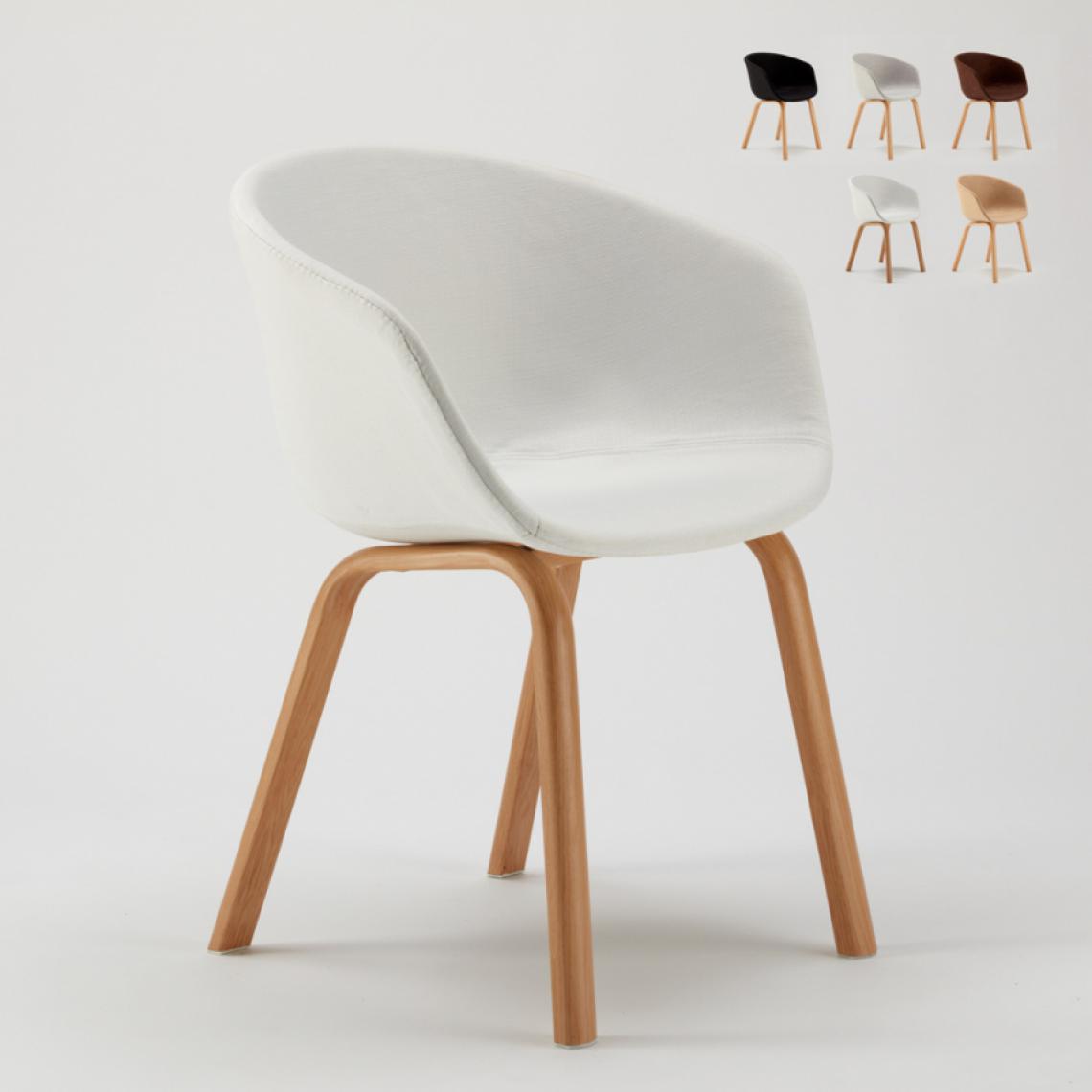 Ahd Amazing Home Design - Chaise bureau Design Scandinave Komoda, Couleur: Blanc - Chaises