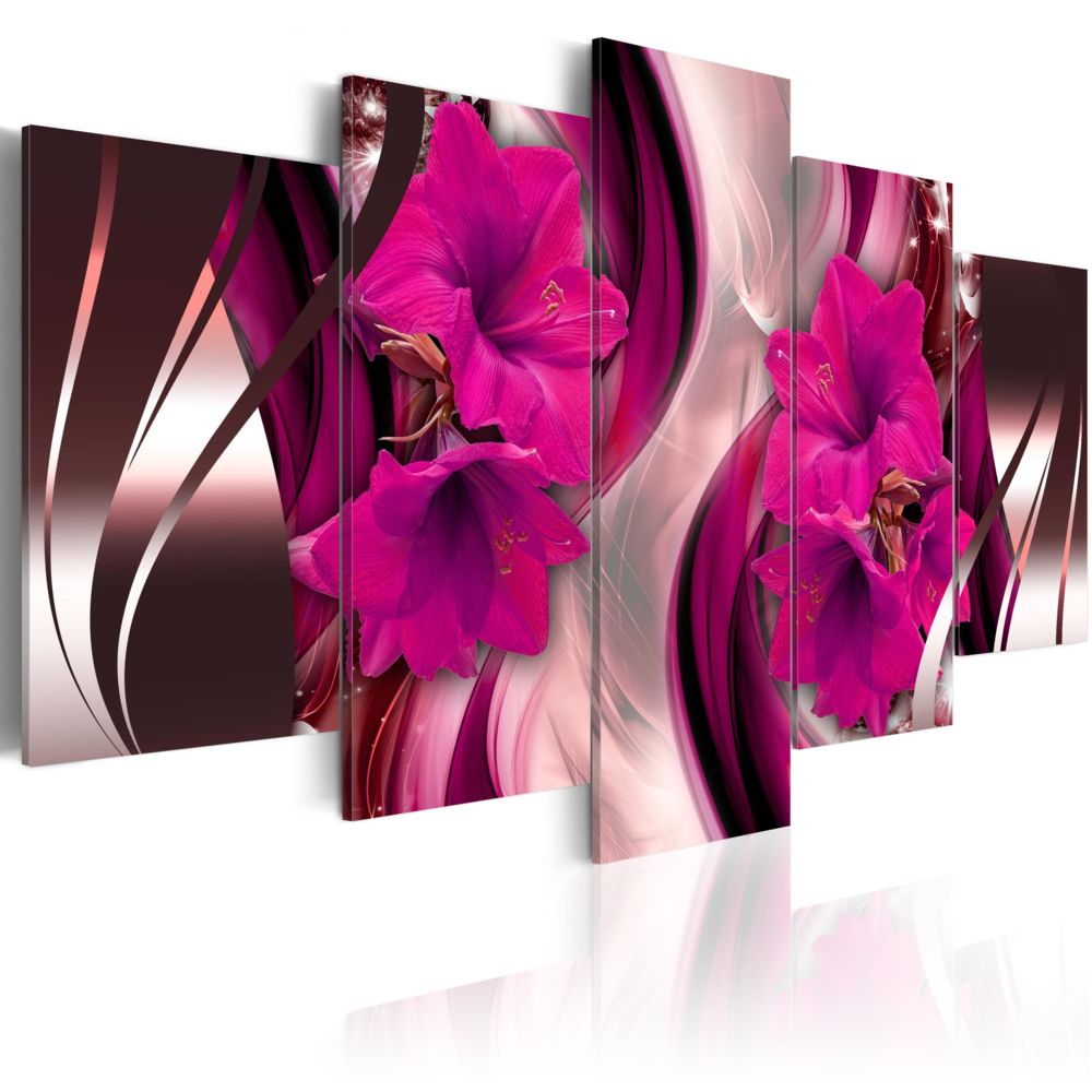 Bimago - Tableau - Soirée de fuchsia - Décoration, image, art | Abstraction | Fleurs et plantes | - Tableaux, peintures