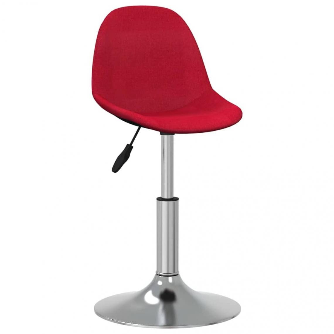 Vidaxl - vidaXL Chaise de salle à manger Rouge bordeaux Tissu - Chaises