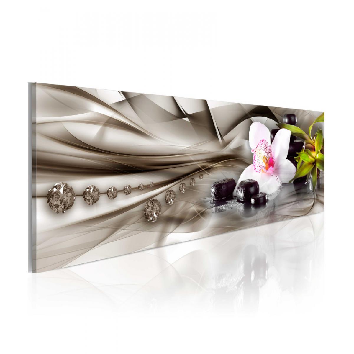 Artgeist - Tableau - Zen composition: orchid, bamboo and stones 120x40 - Tableaux, peintures
