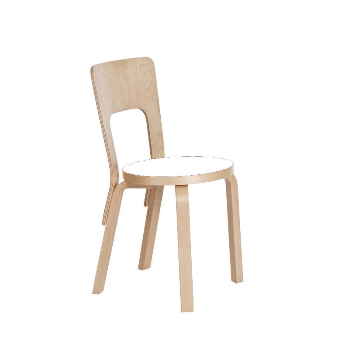 Artek - Chaise 66 - blanc stratifié - Chaises