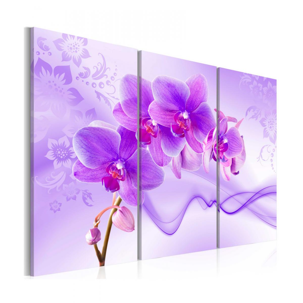 Artgeist - Tableau - Ethereal orchid - violet 120x80 - Tableaux, peintures