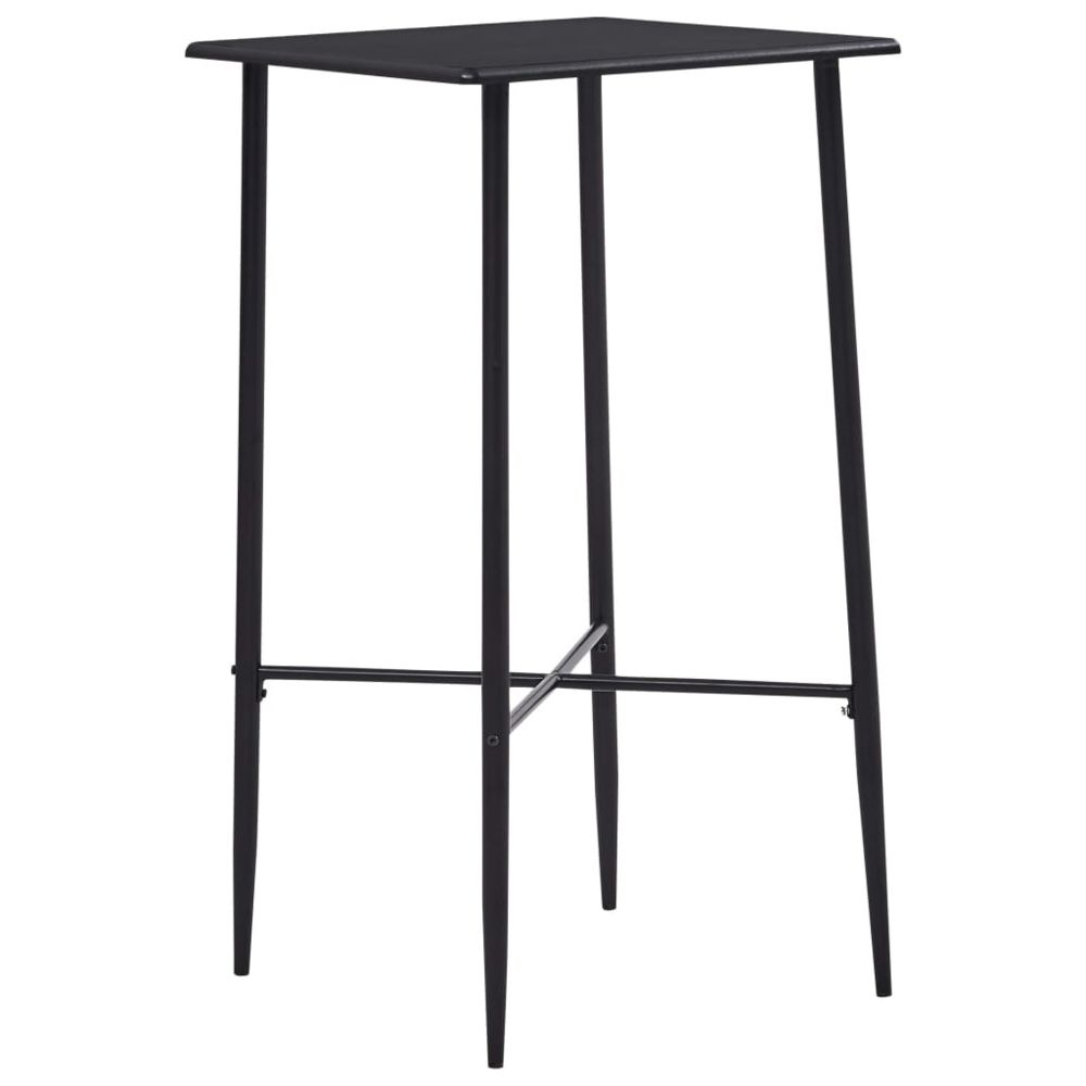 marque generique - Admirable Tables serie Tallinn Table de bar Noir 60x60x111 cm MDF - Tables à manger