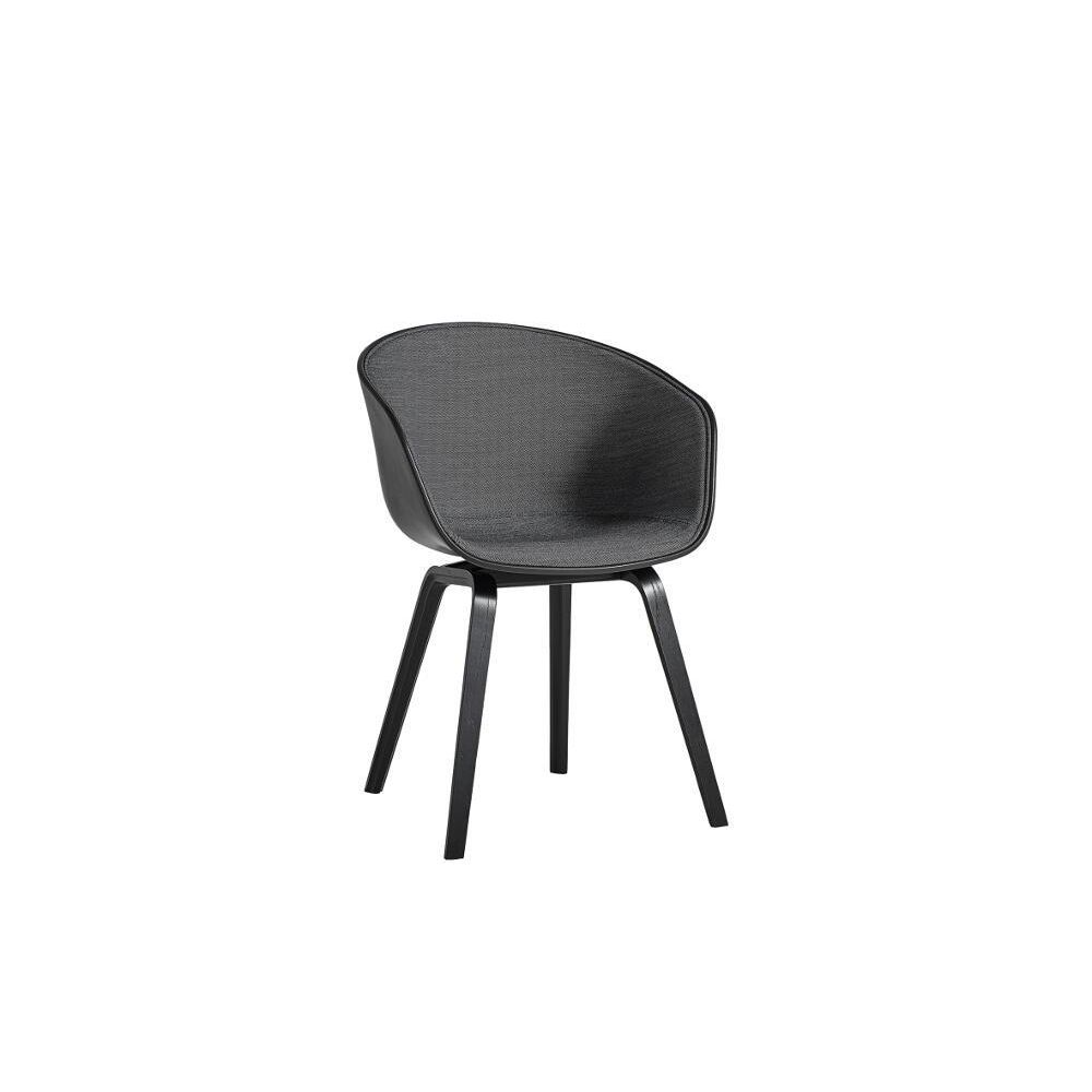 Hay - About a Chair AAC 22, rembourrage une face - Surface 190 - coque noir clair - Chaises