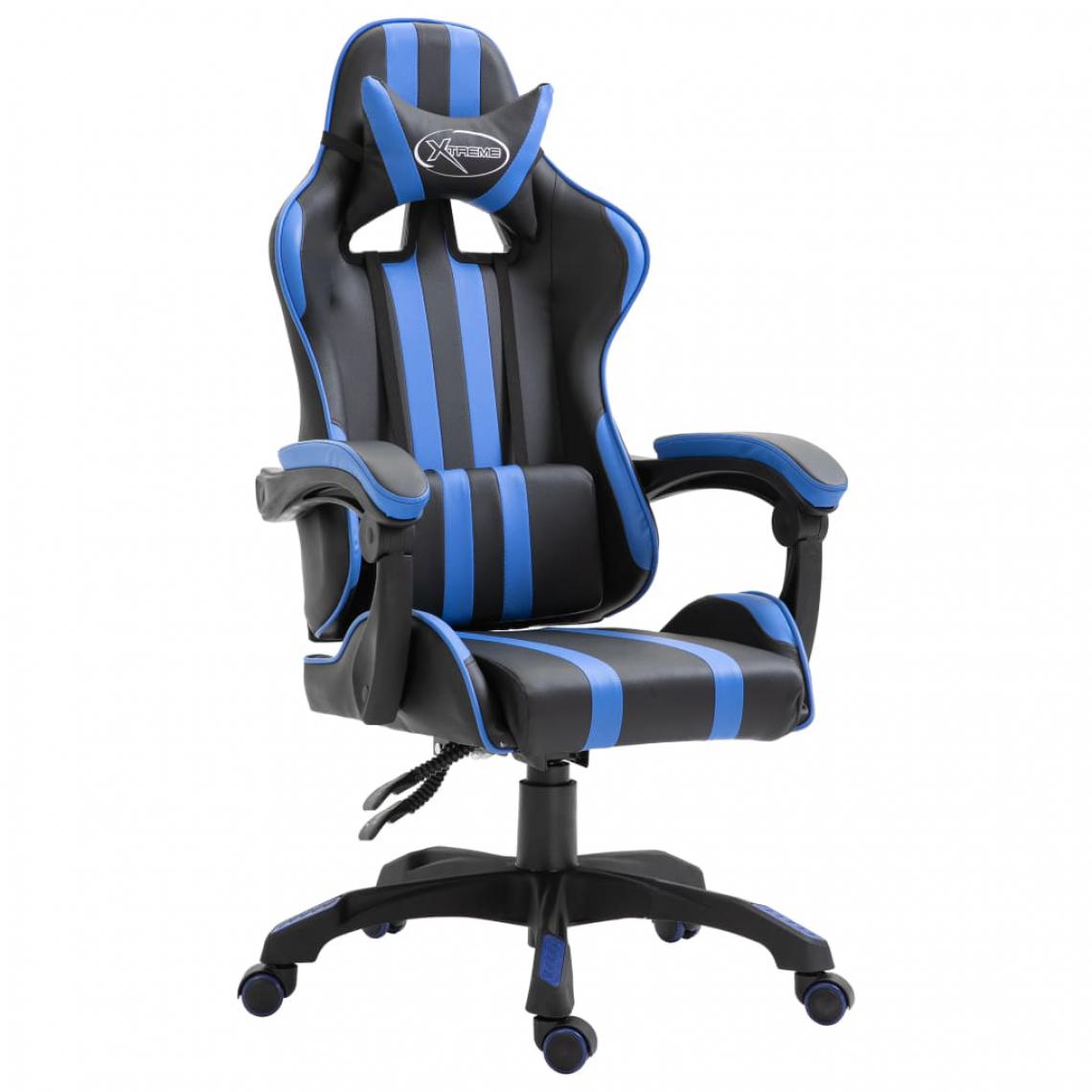 Uco - UCO Chaise de jeu Bleu Similicuir - Chaises