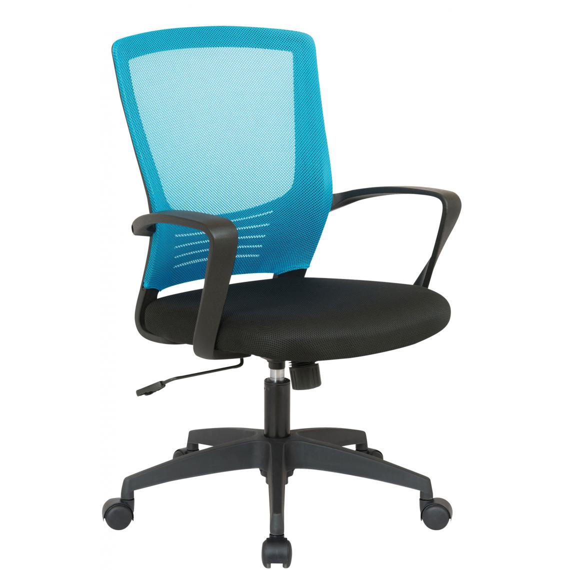 Icaverne - Moderne Chaise de bureau famille Dodoma couleur noir / bleu - Chaises