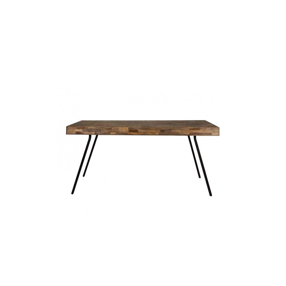 Mathi Design - HAVANE - Table repas bois et acier - Tables à manger
