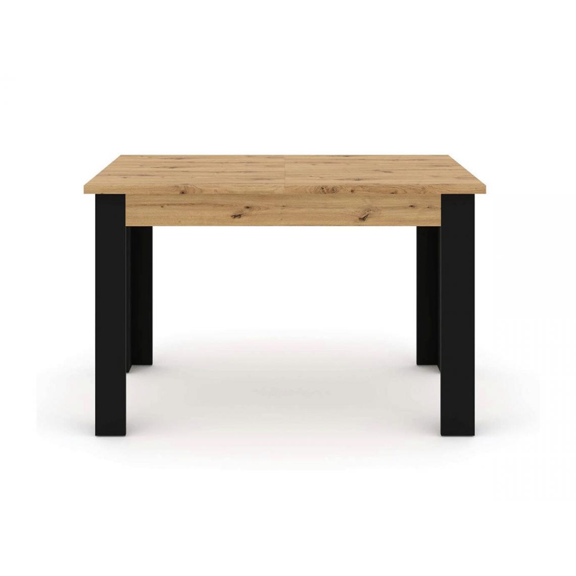 Bobochic - BOBOCHIC Table extensible 120/160 cm NUKA Chêne et noir - Tables à manger