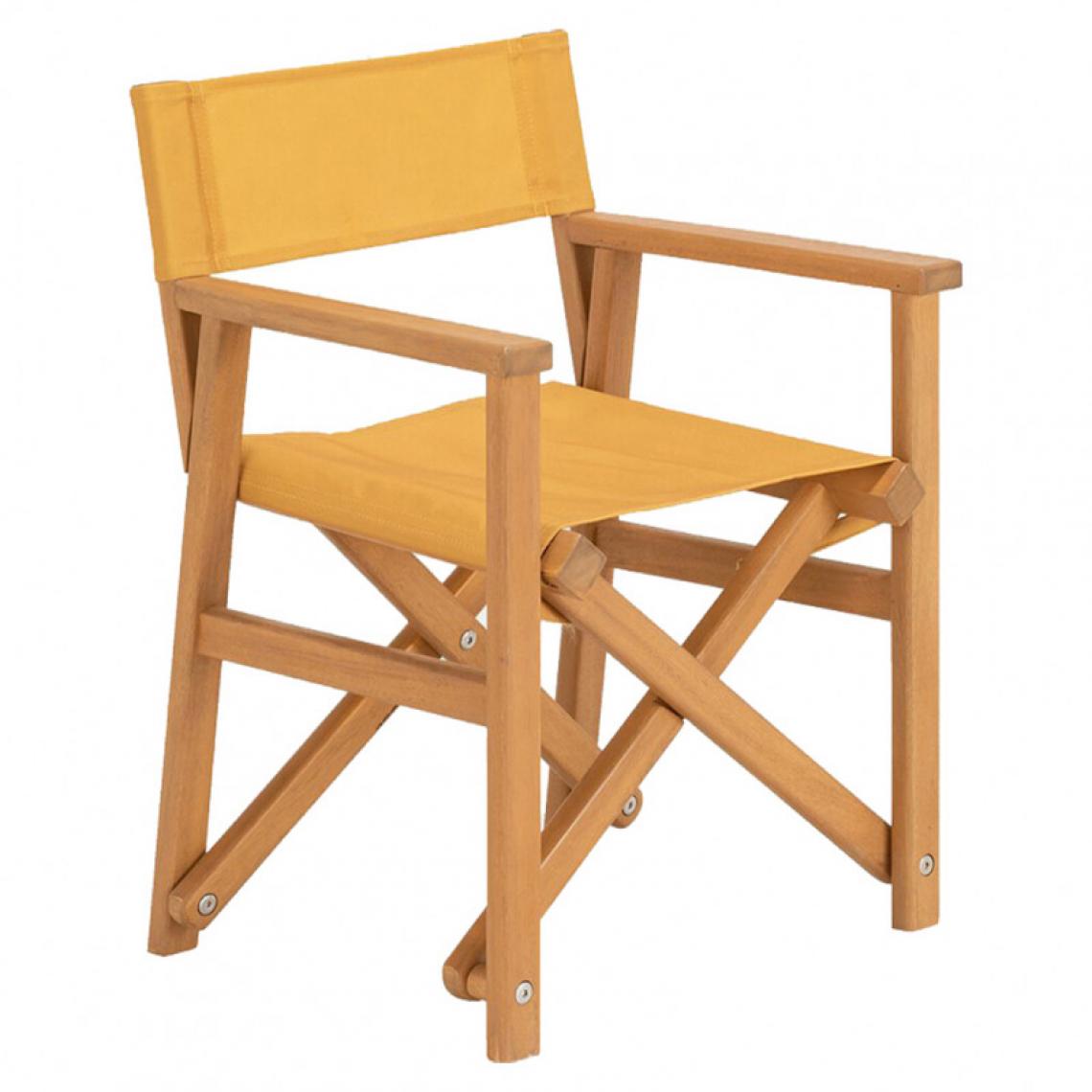 Meubletmoi - Chaise de casting jaune pour enfants bois d'acacia huilé - KIDS 6102 - Chaises