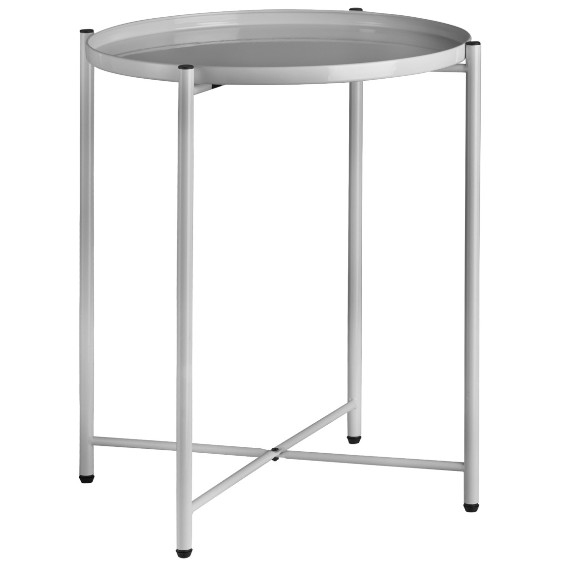 Tectake - Table d’appoint CHESTER - gris - Tables à manger