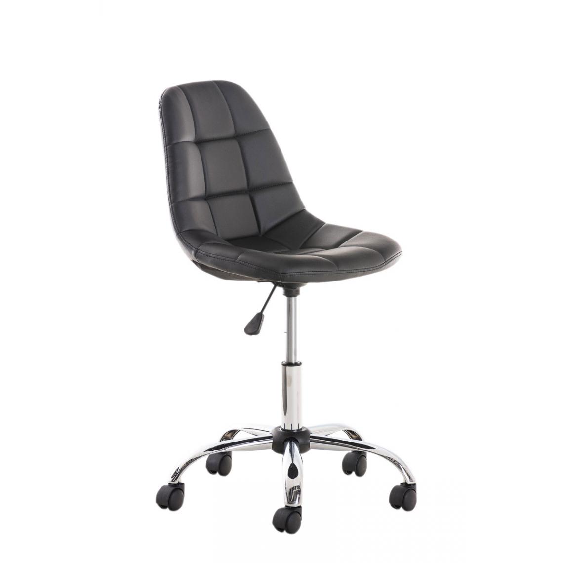 Icaverne - Contemporain Chaise de bureau reference Sanaa en similicuir couleur noir - Chaises