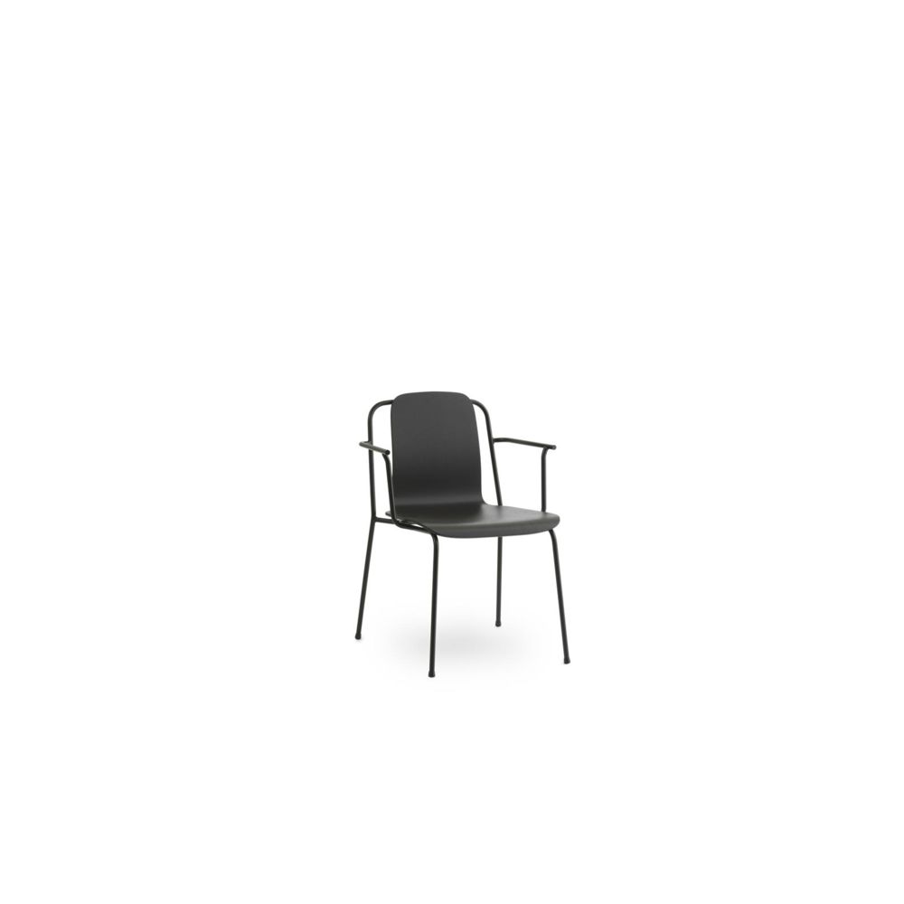 Normann Copenhagen - Chaise Studio - noir - avec accoudoir - Chaises